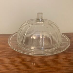 Classic Clear Glass Butter Dish